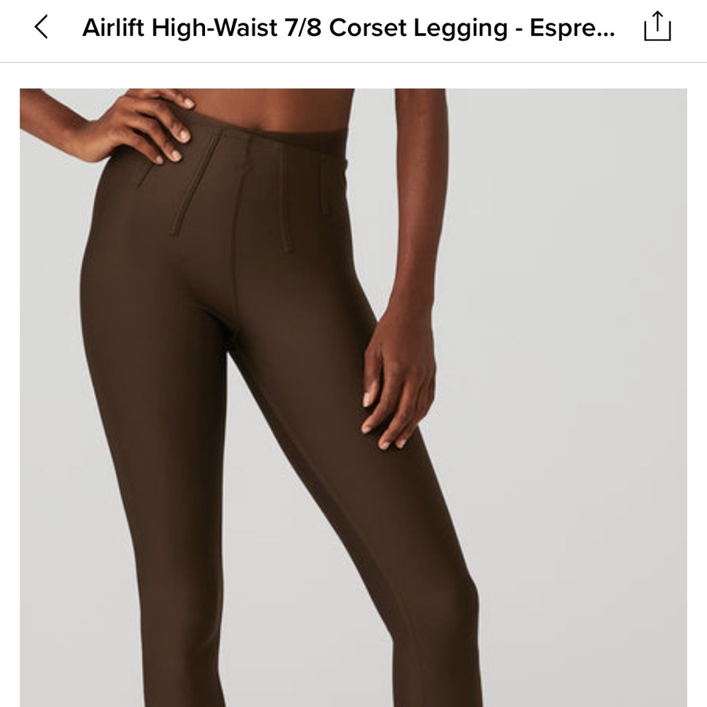 COPY - Alo yoga Airlift high waist 7/8 corset leggings size S